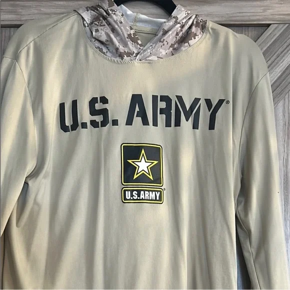 U.S. Army Tan Camouflage Hoodie - Picture 3 of 7